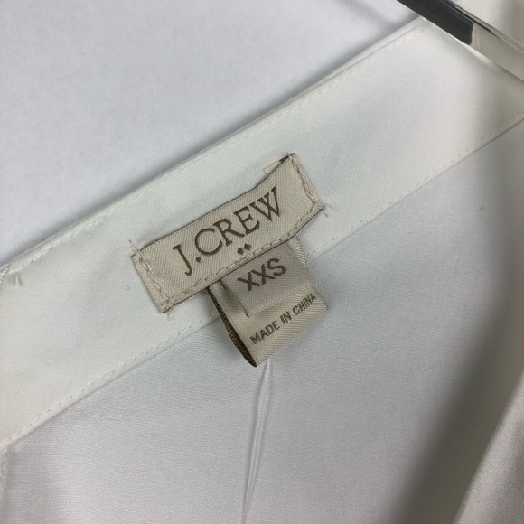 J.Crew | White Zipper Detail Business Basic | XXS - Picture 5 of 8